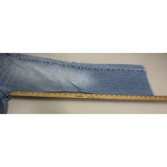 VTG Express 9/10 (Actual 30x27.5) LightWash Low Rise Flare Jeans 100% Cotton EUC - Picture 11 of 13
